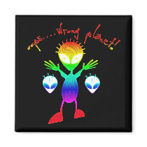 Wrong Planet Alien Magnets