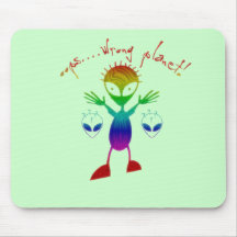 Wrong Planet Alien Mousepad