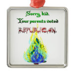 Wrong vote christmas ornament