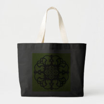 Wrought Iron Medallion Canvas Bag
