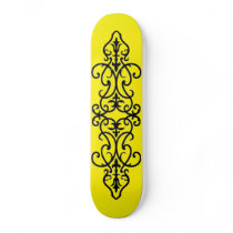 Wrought Iron Yellow Skate Board Deck