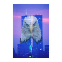 WTC 9/11 Rememberance Large Canvas Print