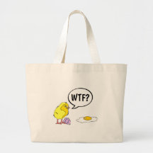 WTF Chick Canvas Bags