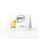 WTF Easter Chick cards