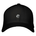 WTF sm oct fitted blk ht Embroidered Hat