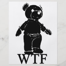 WTF Spoof T Shirt Personalised Flyer
