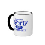 WTF University mugs