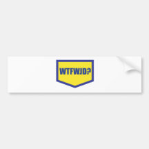 WTFWJD BUMPER STICKERS