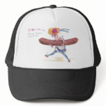 Wurst Girl Exaggeration Vintage Card hats