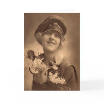 WW1 girl Greeting Card