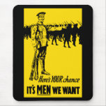 WW1 Recruiting Poster mousepads
