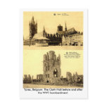 WW1 - Ypres, the Cloth Hall postcards