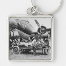 WW2 Aeroplane and Crew: 1940s Key Chains
