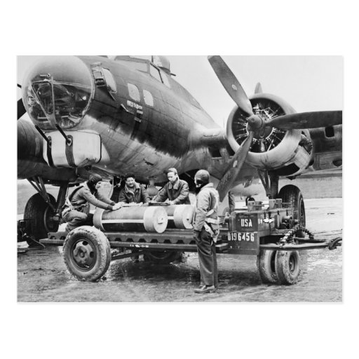 WW2 Aeroplane and Crew: 1940s Postcards