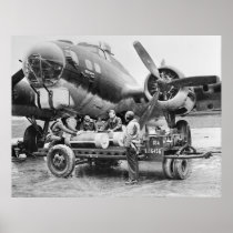 WW2 Aeroplane and Crew: 1940s