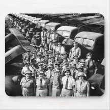 WW2 Truck Ladies, 1940s Mousepads