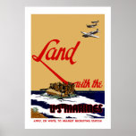 WW2 US Marine Recruiting Poster posters