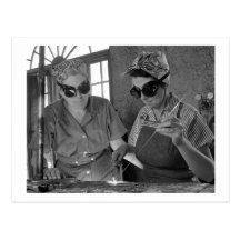 WW2 Women Welders, 1942 Post Card