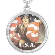 WW 2 - Army Infantry Personalized Necklace