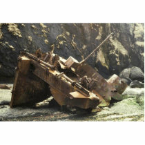WW II Landing Craft Wreck on Amchitka Island Photo Cut Outs