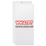 WWATD...What Would an Art Teacher Do? Personalized Rack Card