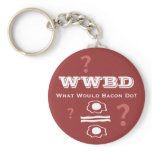 WWBD, What Would Bacon Do? keychains
