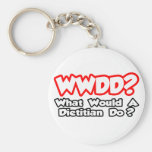 WWDD...What Would a Dietician Do? Keychains