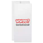 WWDD...What Would Dad Do? Personalized Rack Card