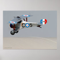 WWI Biplane Poster