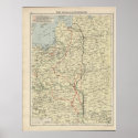 WWI Eastern Front Map posters