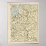 WWI Eastern Front Map posters