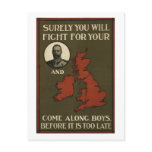 WWI Recruitment Poster postcards