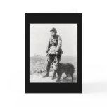 WWI Sergeant and His Dog Wearing Gas Masks 1915 cards