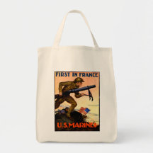 WWI US Marines Canvas Bag
