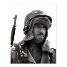 WWII American Infantryman Post Card