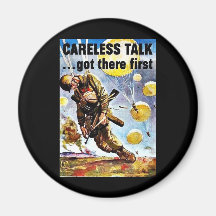 Wwii Careless1 Fridge Magnets