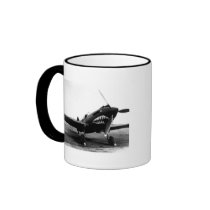 WWII Flying Tigers Curtiss P-40 Fighter Plane Coffee Mug