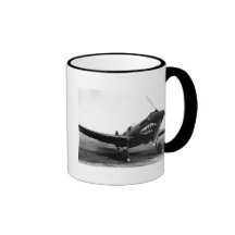 WWII Flying Tigers Curtiss P-40 Fighter Plane Coffee Mugs