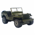 WWII Jeep Key Chain photo sculptures