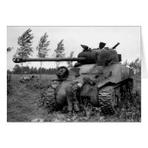 WWII KIA British Firefly Tank, Holland Card