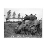WWII KIA British Firefly Tank, Holland postcards