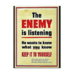 Wwii Listening postcards