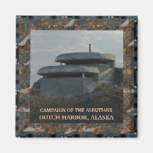 WWII Lookout Bunker on Bunker Hill Refrigerator Magnet