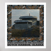 WWII Lookout Bunker on Bunker Hill Poster