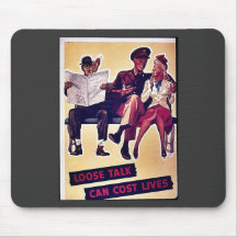 Wwii Loose Talk4 Mousepads