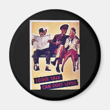 Wwii Loose Talk4 Refrigerator Magnet