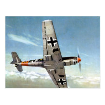WWII ME-109 Aircraft in Flight Post Cards
