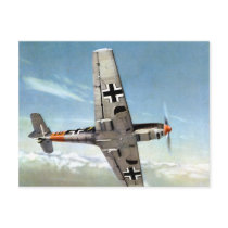 WWII ME-109 Aircraft in Flight