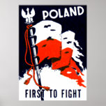 WWII Poland, First to Fight Poster posters
