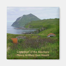 WWII Relics on Unalaska Island Magnets